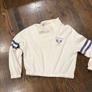 Grayson Threads Cream Quarter-Zip Pullover